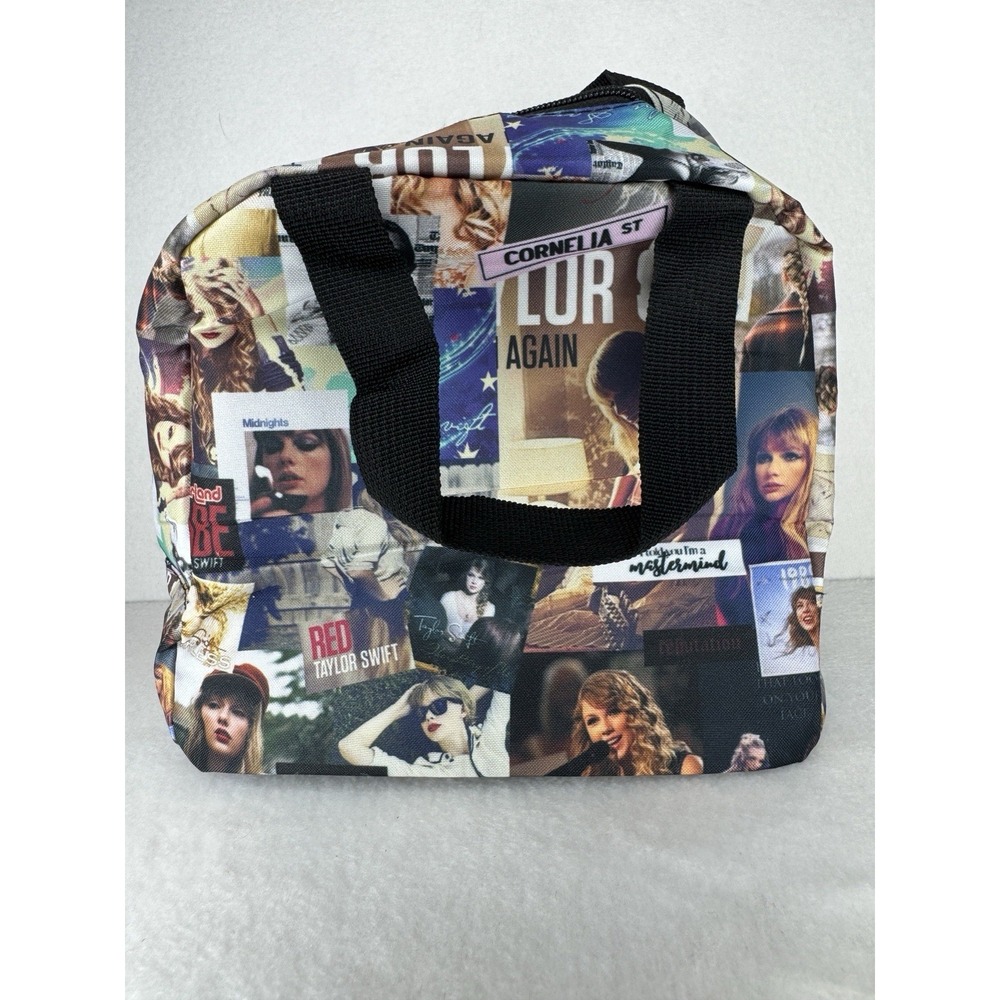 Taylor Swift Lunch Bag Collage Print Insulated Soft Cooler Cornelia St Midnights